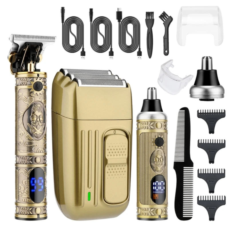 

Electric Rechargeable Cordless Shavers Nose Hair Trimmer Professional Hair Men Hair Cutting Grooming Dropship