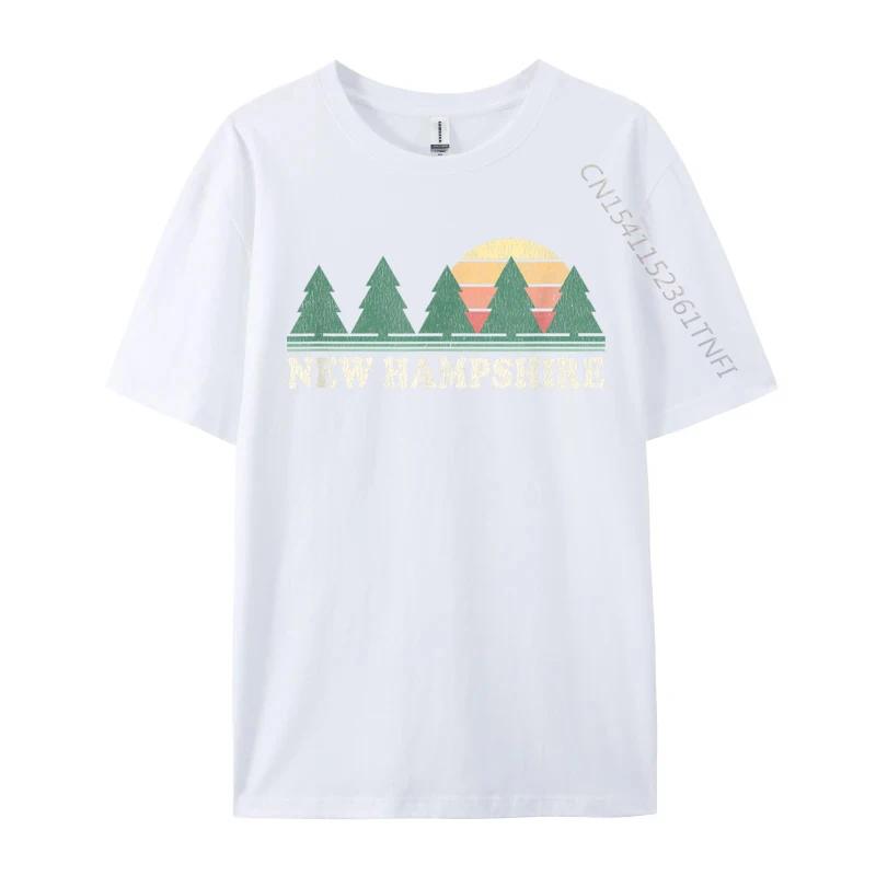 Classic Coupons Printed On Tops T Shirt Round Neck Summer Fall Cotton Short Sleeve T Shirts for Male Europe T-Shirt New Hampshire NH Vintage Retro 70s white