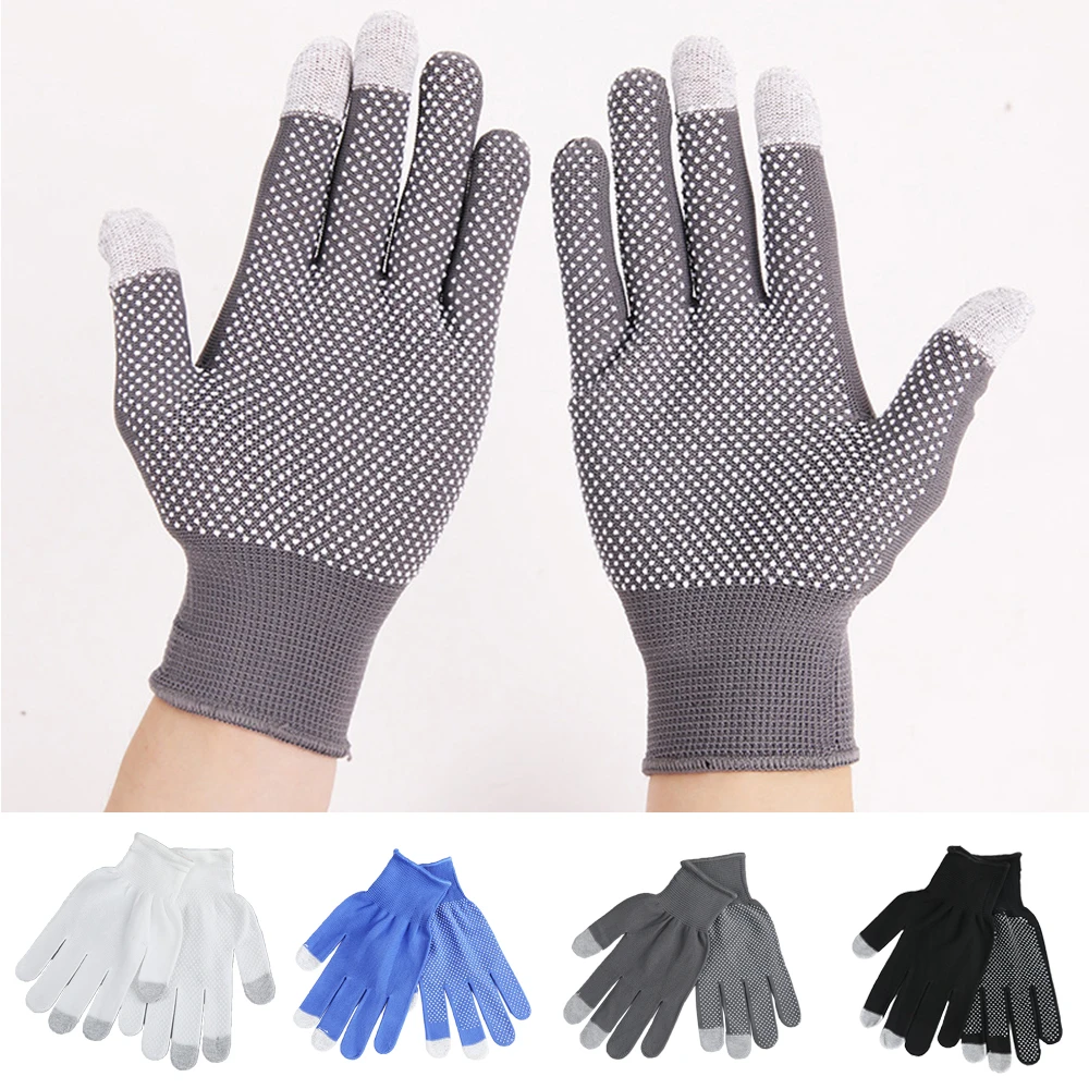 Screen Wrist Gloves Men Women Sunscreen Gloves Outdoor Cycling Sports Non-slip Driving Gloves Elastic Summer Sun Protection summer half finger cycling gloves unisex spandex breathable riding gloves outdoor sports protection uv resistant bicycle gloves