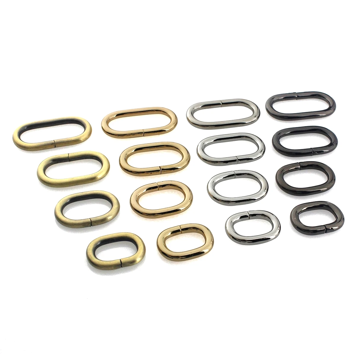 1pcs Metal Oval ring Buckle Loops for Webbing Leather Craft Bag Strap Belt Buckle Garment DIY Accessory 20/25/31/38/50mm
