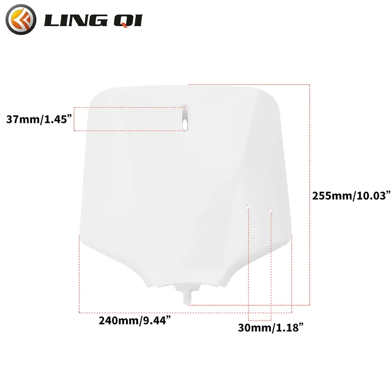 LINGQI RACING Motorcycle KLX110 Front Number Plate Panel Fender Plastic Cover motorcycle number plate for KLX 110 2013 Dirt Bike Accessories