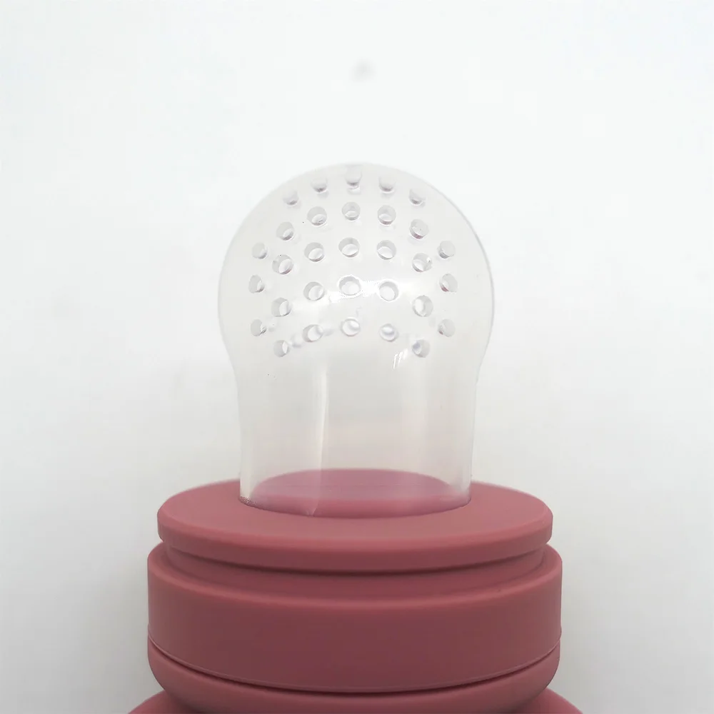 Baby Food Processor Teether Pacifier, Anti-Thumb-Sucking Molar Soothing Toy for Teething Discomfort & Mood Relief