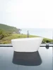 67'' Acrylic Freestanding Soaking Bathtub with Classic Slotted Overflow and Toe-tap Drain in Chrome, cUPC Certified.Easy to Inst 2
