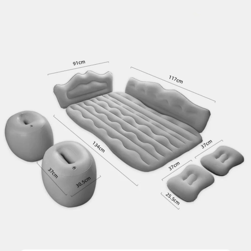 SUV Car Air Inflatable Travel Mattress Bed Universal for Back Seat Multi functional Sofa Pillow Outdoor Camping Mat