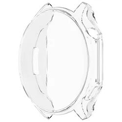 Durable All-Around Soft TPU Protective Cover for Smart Watches - Scratch-Resistant Case and Screen Protector Accessories (Transparent)