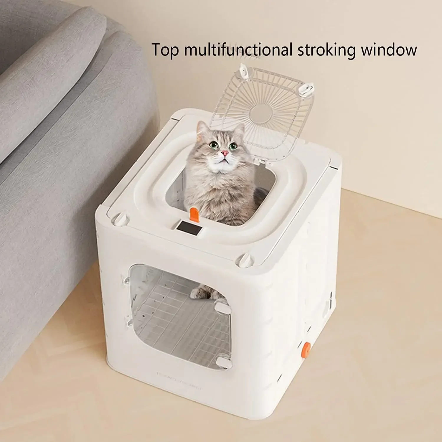 ATUBAN 62L Smart Pet Wasser Gebläse Trockner Maschine-Welpen und katze Trockner Käfig Pet Trocknen Box Blasen Maschine Hause schlag Katze hund trockner