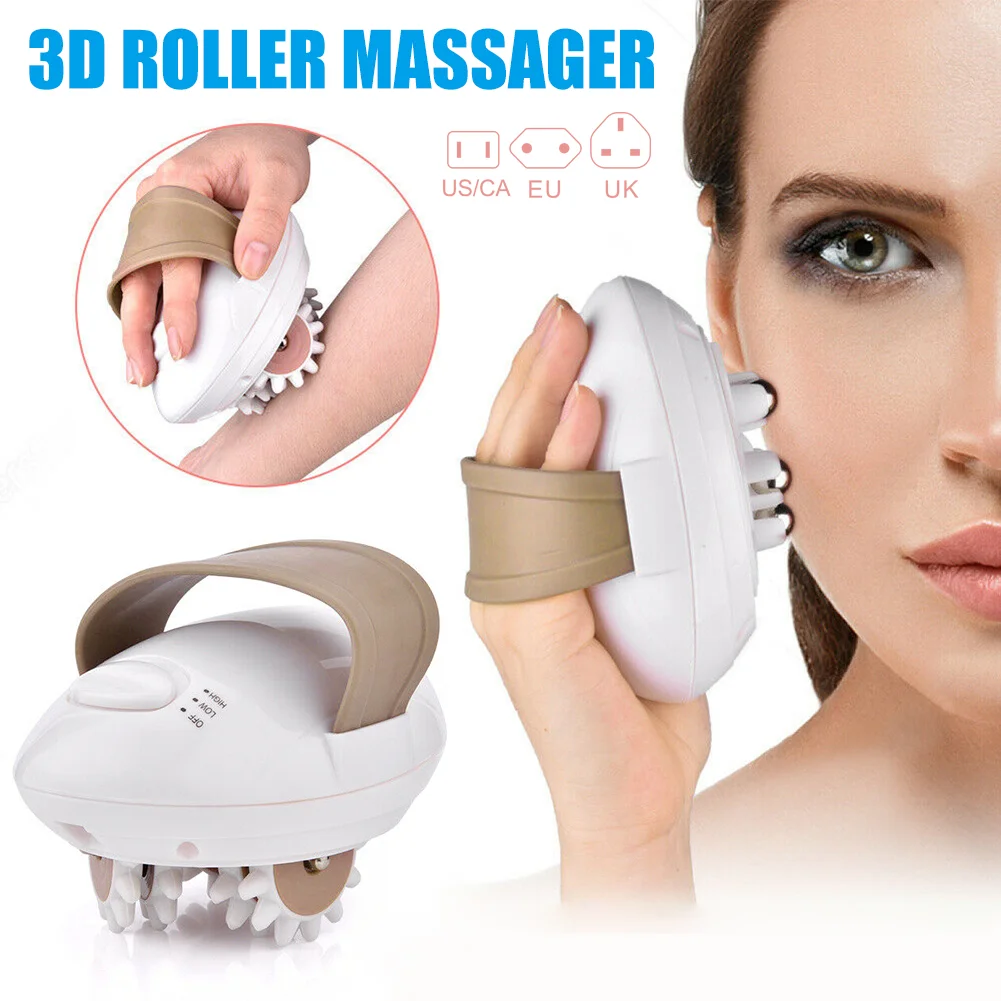 HYran Masseur Anti-Cellulite Rouleau 360° - Massage Jambes Bras Corps - Soulage Fatigue Musculaire Bleu