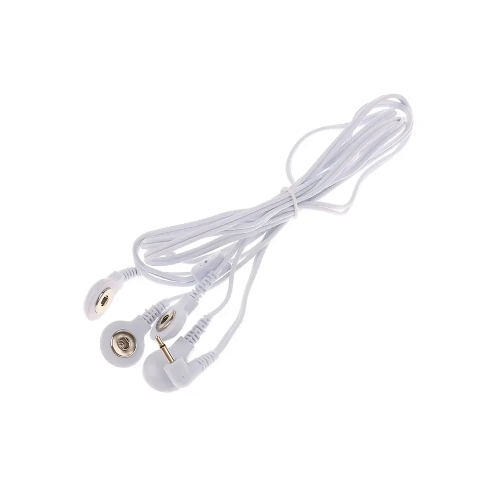 Electrode Lead Wires 2/4 Buttons Electrotherapy Cable