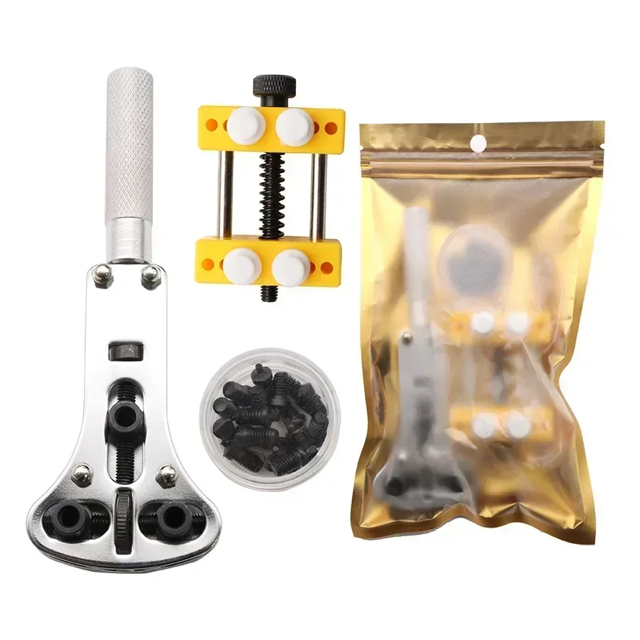 Premium Watch Repair Tool Kit - Adjustable Back Cover Opener with Movement Holder