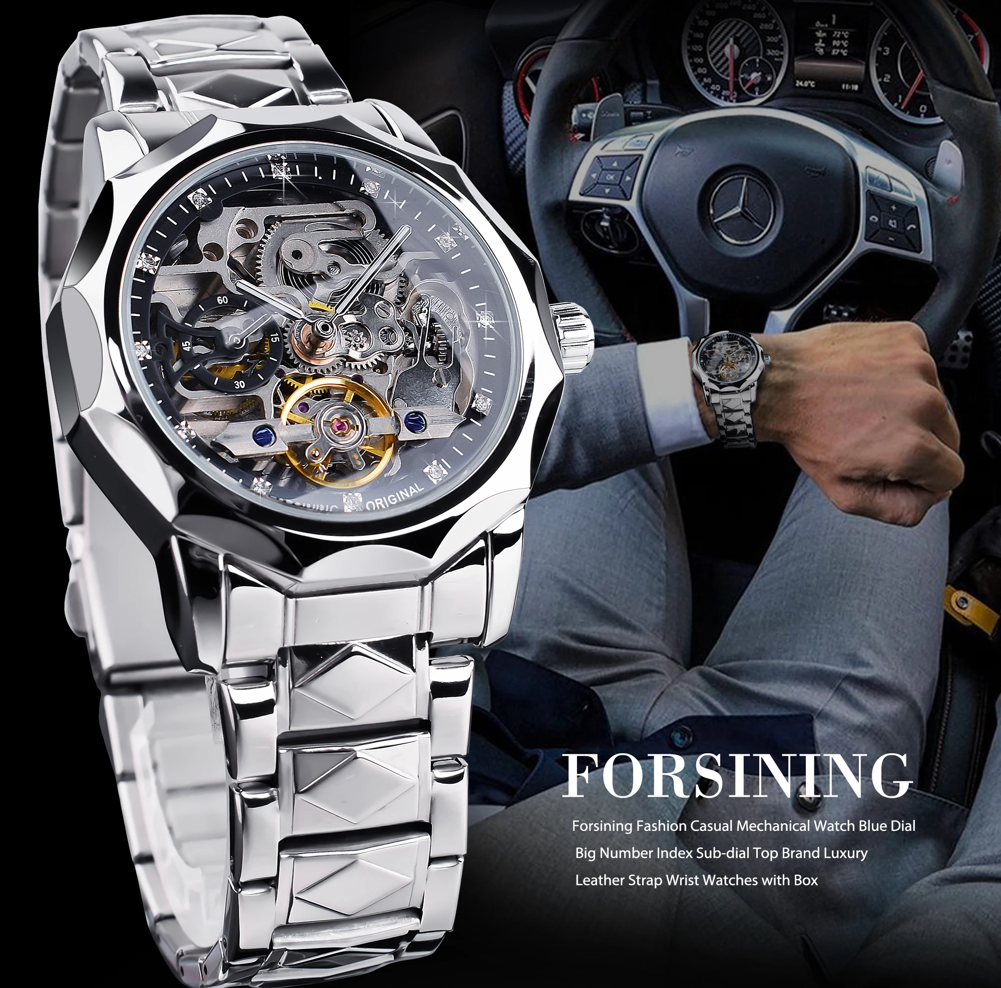 Forsining GMT1238 Automatic Watch description image 3
