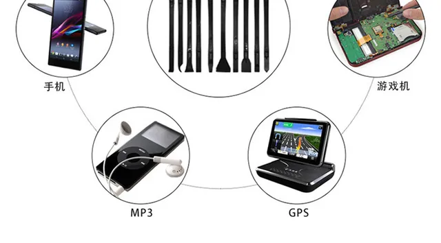 Spatole Non Abrasive Telefoni Set 12 Pezzi Apertura Schermi - Leve Plastica Per Smartphone, Tablet, Laptop Kit Riparazione Schermo LCD - Foto 4