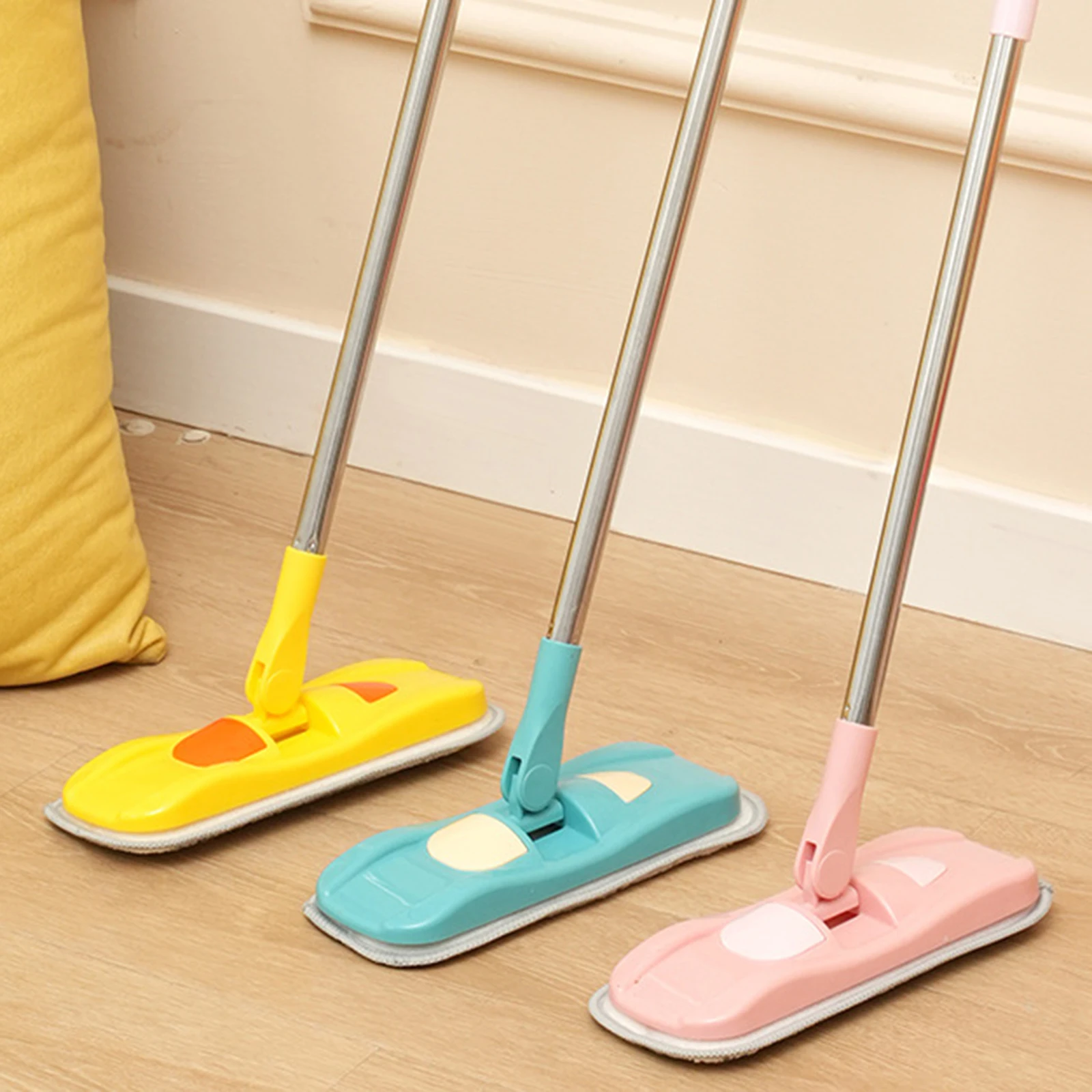 Mini Kids Mop Holiday Gifts Toddlers Cleaning Toys Small Mop Pretend Play for Kindergarten Preschool Age 3-6 Years Old
