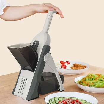 Mandoline Slicer, Adjustable Vegetable Food Chopper Potato Fries French Fry Cutter, Detachable Blade, Kitchen Chopping Artifact 1