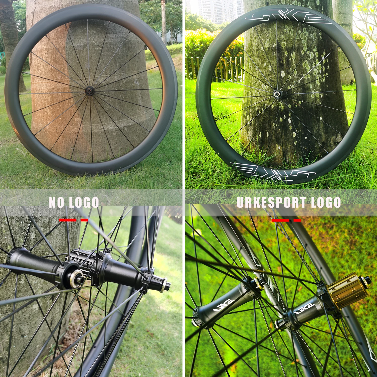 Carbon landsvägshjulset 700c fälgbroms ultralätt tubeless_voghion.com