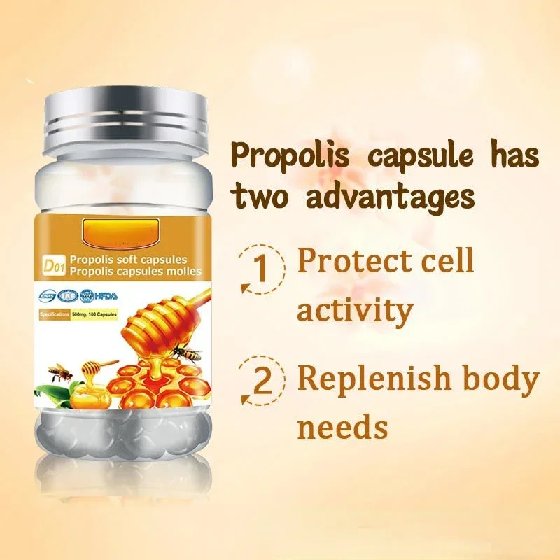 Pure Natural Propolis Softgels , Health Booster, Energy Booster, Dietary Supplement