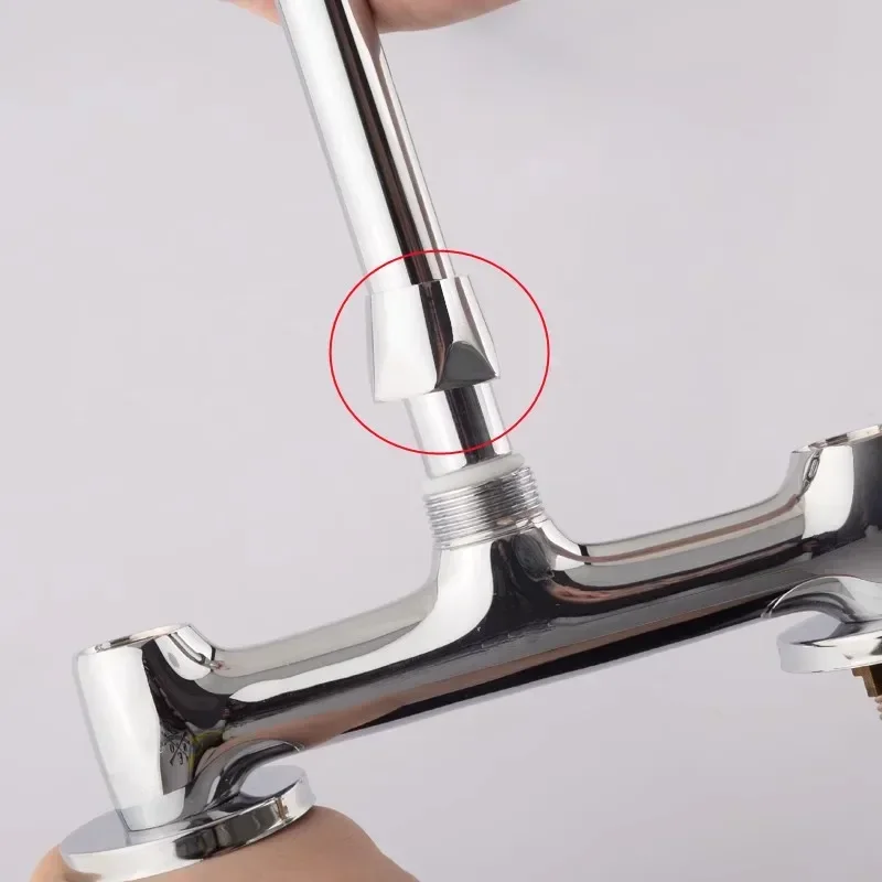 2pc Universal Faucet Outlet Bend Fixed Nut Tap Water Pipe Base Water Pipe Connector Replacement Kitchen Bathroom Tap Accessories water pipe connector,faucet accessories
