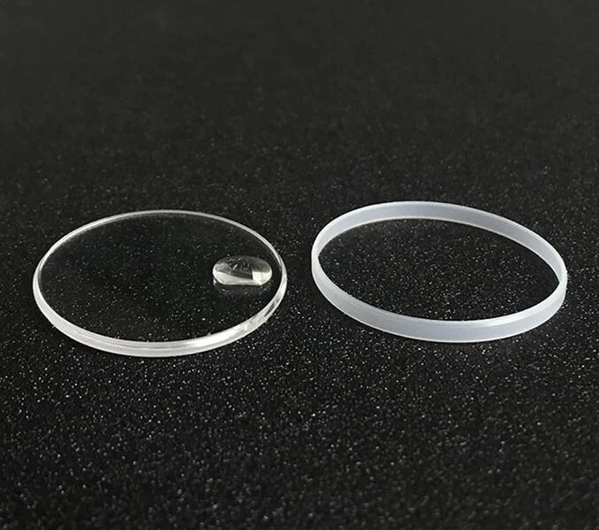 Date Window Watch Glass Round Flat Sapphire Timepiece Crystal with