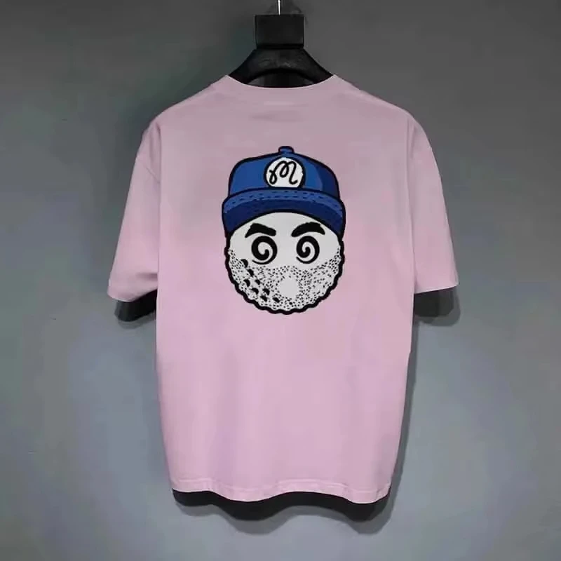 Men's and women's pure cotton Korean T-shirt short sleeve T-shirt luxury brand printed top fashion clothing