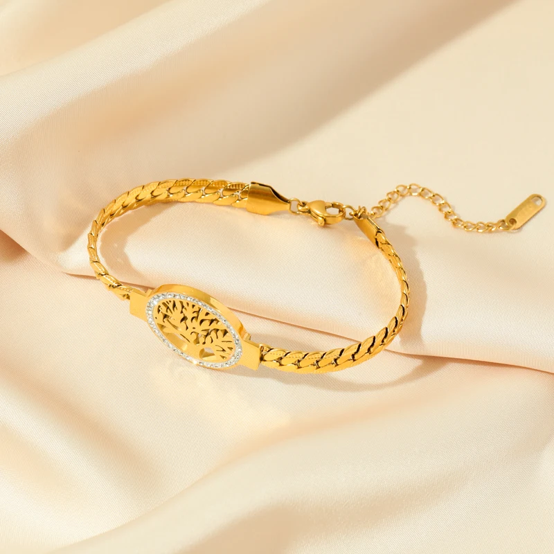 سوار شجرة الحياة من الفولاذ المقاوم للصدأ 3