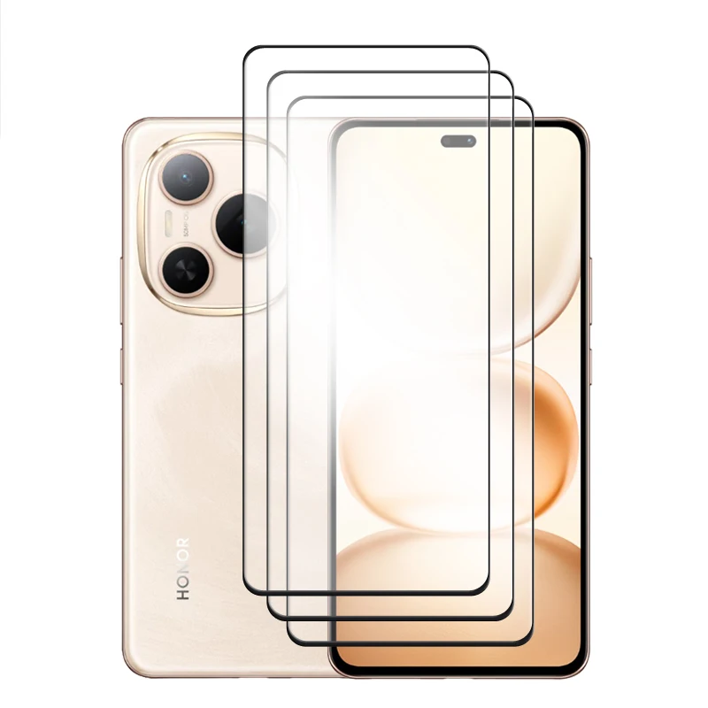 Premium 3D Curved Tempered Glass Screen Protector with Full Cover and Lens Film