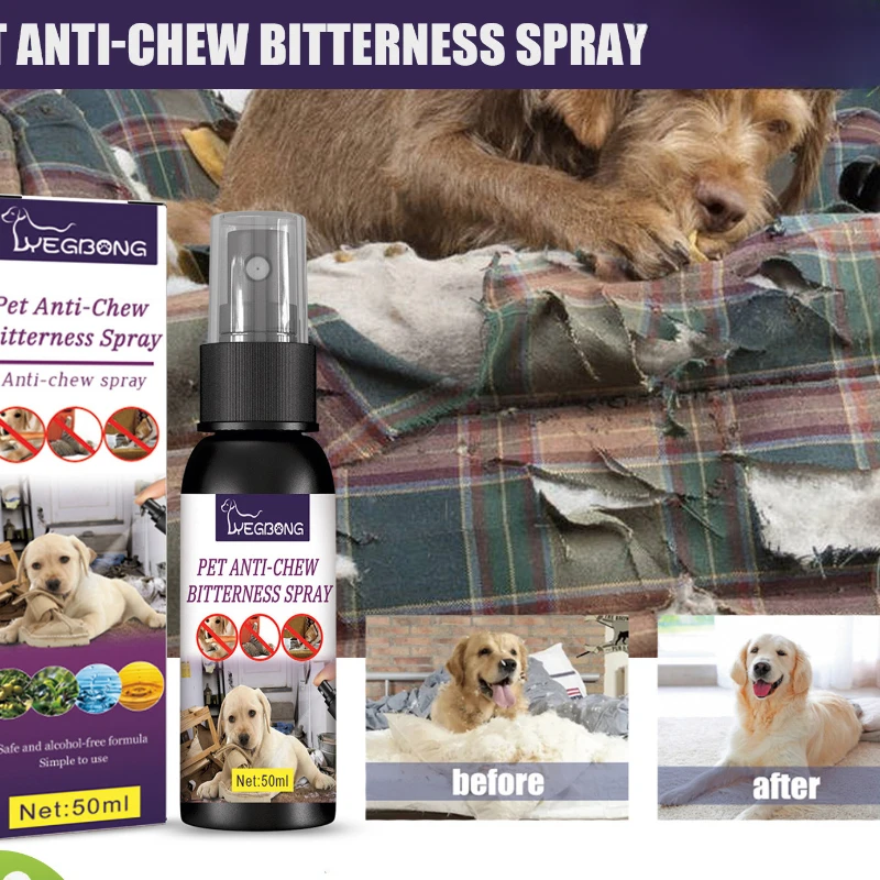 

50ml Anti-chewing Bitter Spray for Pets A Long-lasting Indoor Repellent Spray To Keep Dogs From Scratching and Biting