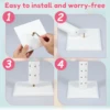 60 Holes Wood Lollipop Stand Filled Lollipop Display Stand Decorative Candy Table Holder for Baby Showers Anniversaries Party 6