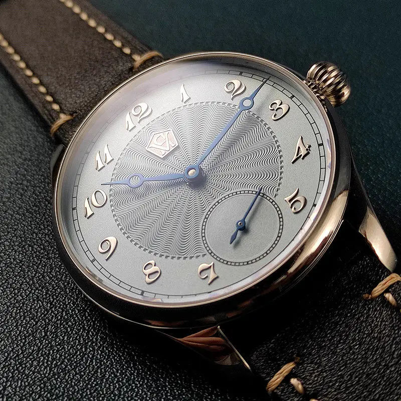 40MM manual mechanical watch with guilloche dial, 3D silver markers, blued hands, Sea-Gull ST3621, Jones Sword style, business w - 3