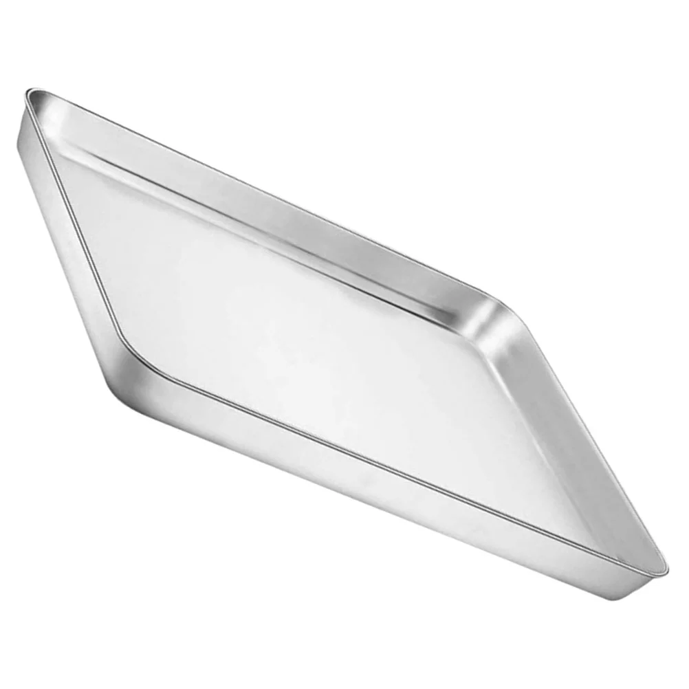 

Rectangle Baking Sheet Pan Oven Tray Cookie Baking Pan Multifunctional Storage Tray Stainless Steel Bbq Plate Dessert Tray