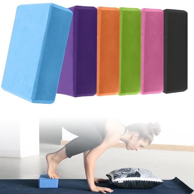 Bloques de Yoga de espuma antideslizante, bloque de ejercicio, Pilates,  entrenamiento, estiramiento, meditación, estabilidad, ladrillo, accesorios  de Fitness - AliExpress