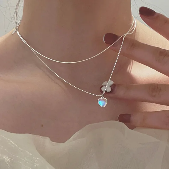 Collier rond à trois couches en argent Sterling 925, chaîne serpent Simple, breloque boule, cadeau de fête de mariage, bijoux exquis pour femmes