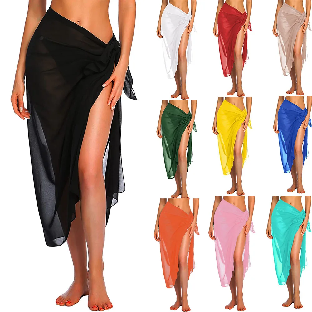 Womens long&short Maláj szoknya Fürdőtrikó coverups Födémgerenda part bikiny Körülzár Kivétel nélküli Rövidfilm Szoknya Állott ízetlen számára swimwear cover-ups