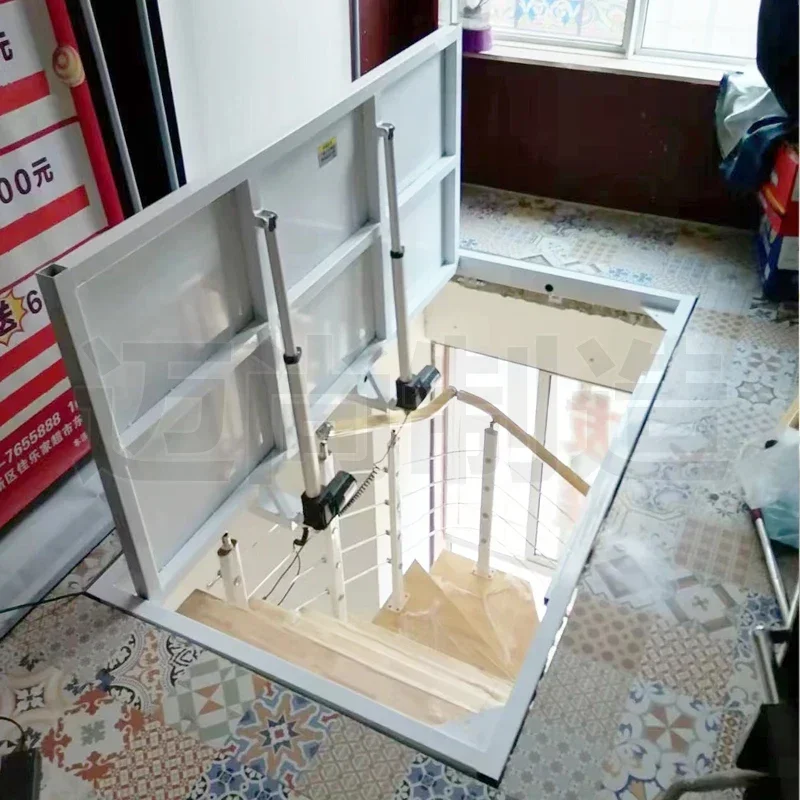 Electric Door Basement Cellar Hidden Door Intelligent Wireless Control Remote Control Ceiling Hatch Custom