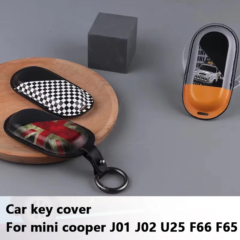 For Mini Cooper U25 J01 J02 F65 F66 2023 2024 Leather Car Key Case ...