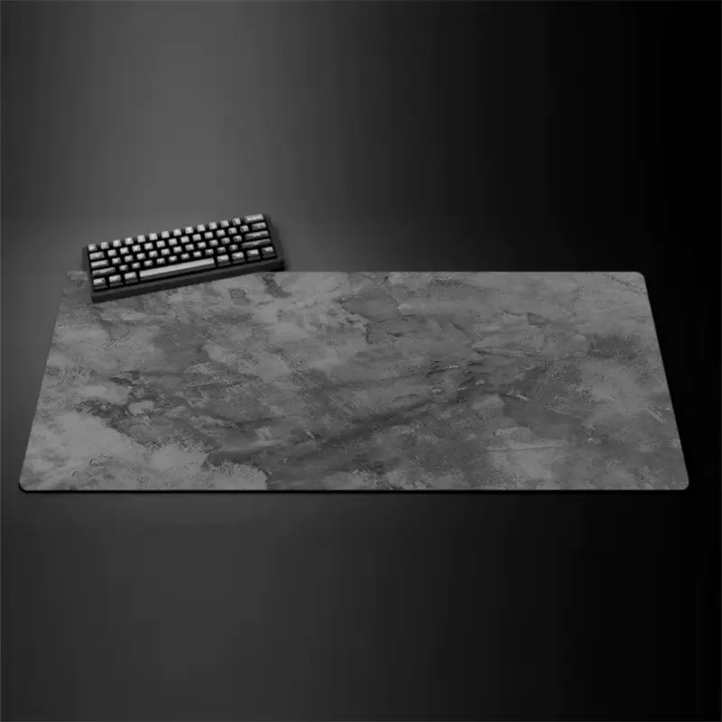 Gray mouse pad Large/Small overlocked mousepad xxl desktop keyboard table pad gray series game desk mat computer accessories - Image 11
