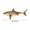 Wooden Sea Fish Decor Statues Whale Figurine Ornament Rustic Decoration Wall Hanging Decorations For Living Room Bedroom 6