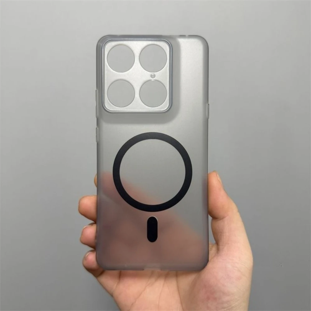 Sleek Ultra-Thin Translucent Fashion Case with Magnetic Protection
