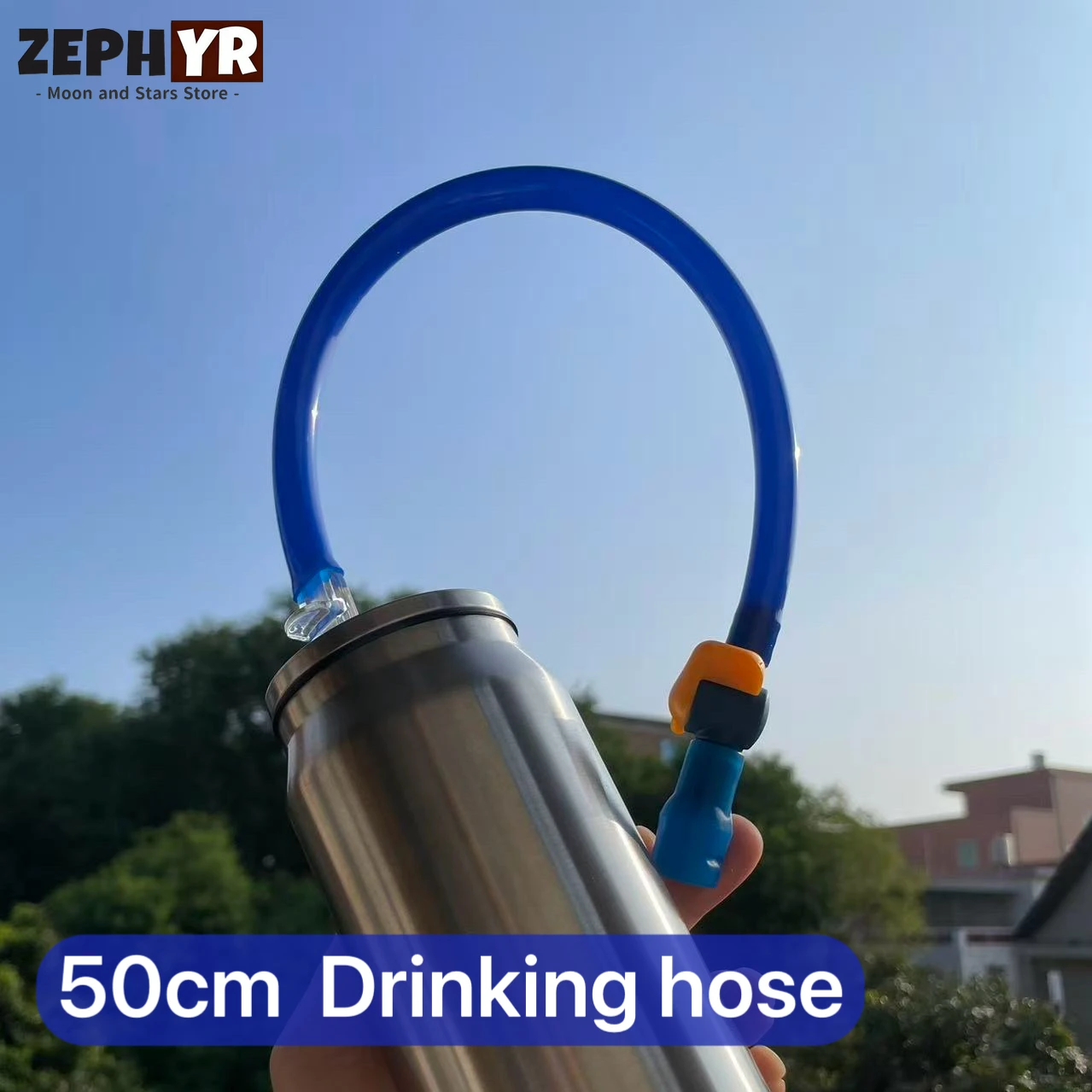 Enhanced Water Bottle Hose with Bite Nozzle - Reusable Hydration Straw System