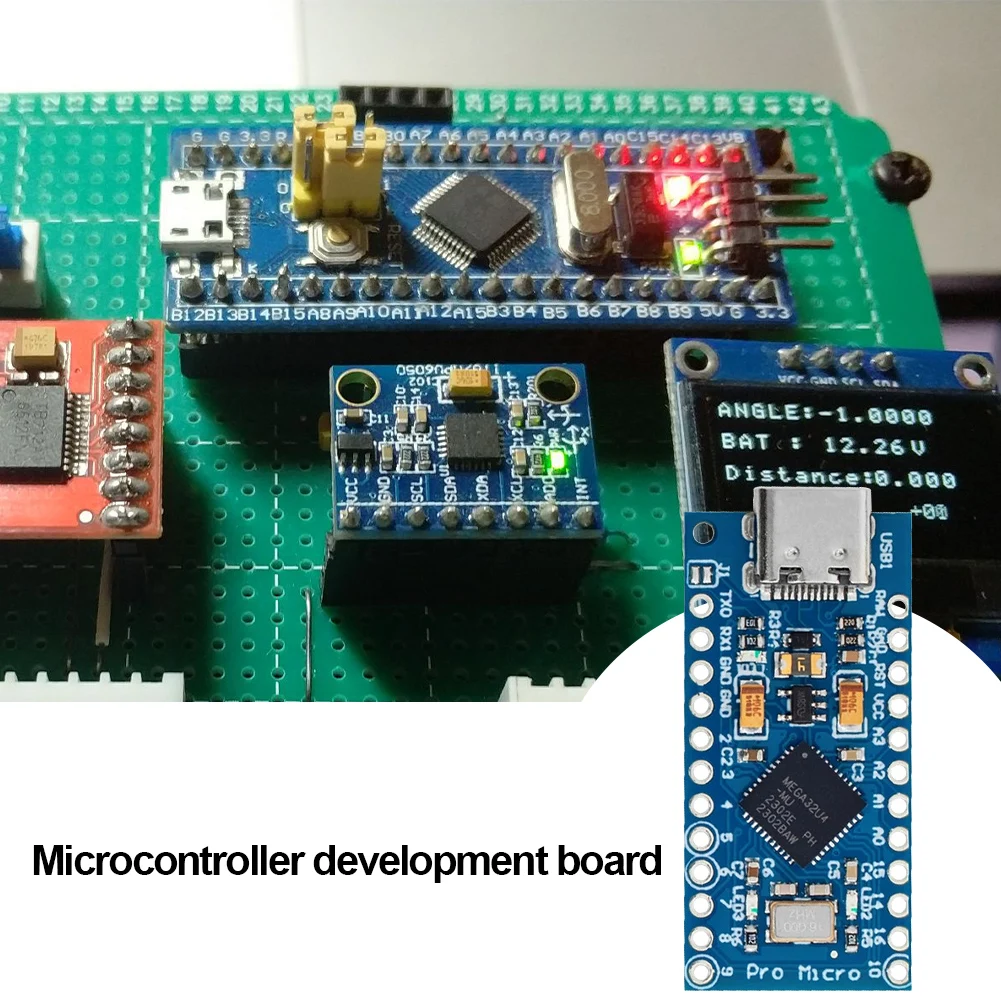 2열 핀 헤더가 있는 프로 마이크로 타입-C 개발 보드 ATmega32U4 Arduino IDE V1.0.1용 5V/16MHz 전압 조정기