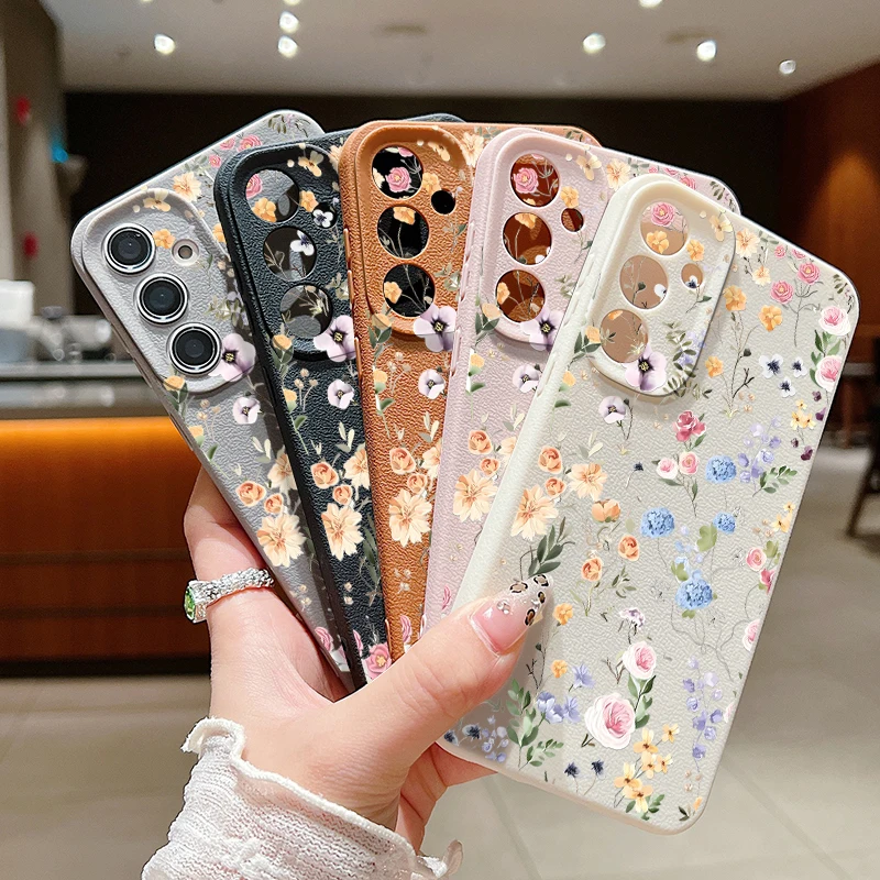 Elegant Floral Pattern Phone Case - Soft Protective Cover