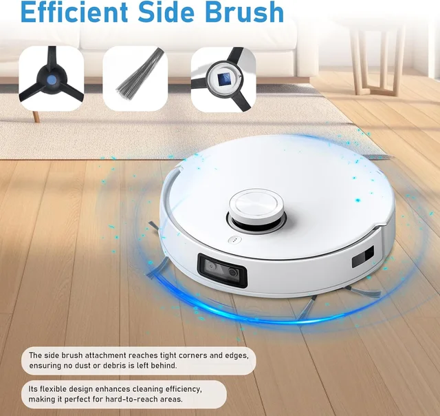 อะไหล่สำหรับหุ่นยนต์ดูดฝุ่น Ecovacs T50 PRO OMNI /T50 AUTO DDX67  แปรงหลัก แปรงข้าง ผ้าถูพื้น ไส้กรอง HEPA ถุงเก็บฝุ่น 2