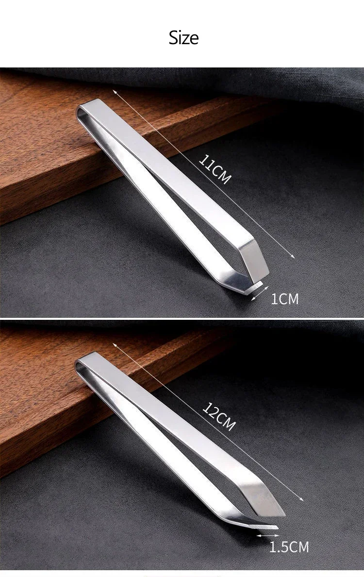 Description Picture 6 of item1 PC Stainless Steel Fish Bone Tweezers Pincer Clip Puller Remover Tongs Fish Bone Plucking Clamp Kitchen Gadgets Seafood Tools