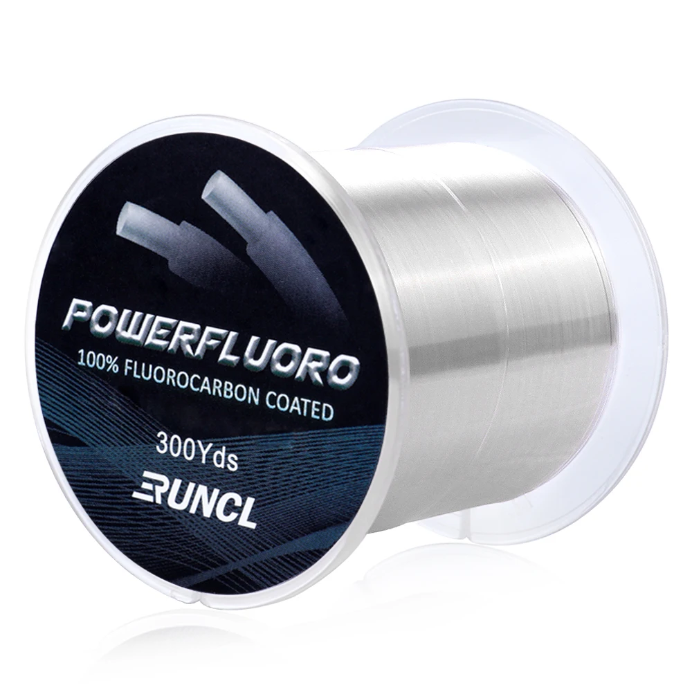 Triple Fish Fluorocarbon Line, 25 lb (11.3 kg) test, 0.019 in (0.48 mm)  dia, Clear, 1 lb (0.45 kg) Spool