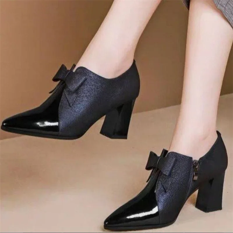 Women Sandals Sexy High Heels Women Shoes Spring Summer Mesh Women's Sandals Office Work Block Heel Shoes Zipper Boots