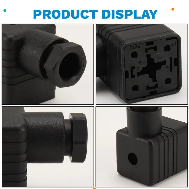 N82R DIN 43650 Form A 솔레노이드 밸브 커넥터 (히르슈만용, 유압 공압 현장 장착 호환)