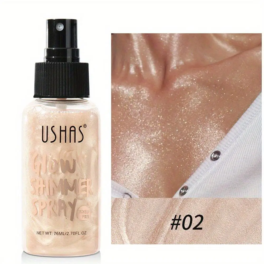 Highlighter Gold Body Shimmer Oil Waterproof Liquid Body Illuminator Shimmer Nonsticky Glitter Illuminator Face Oil Gl K2T0