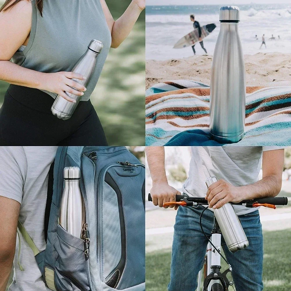 750ml Portable Diversion Water Bottle Secret Stash Pill Organizer Can with Hidden Money Compartment Key Ring