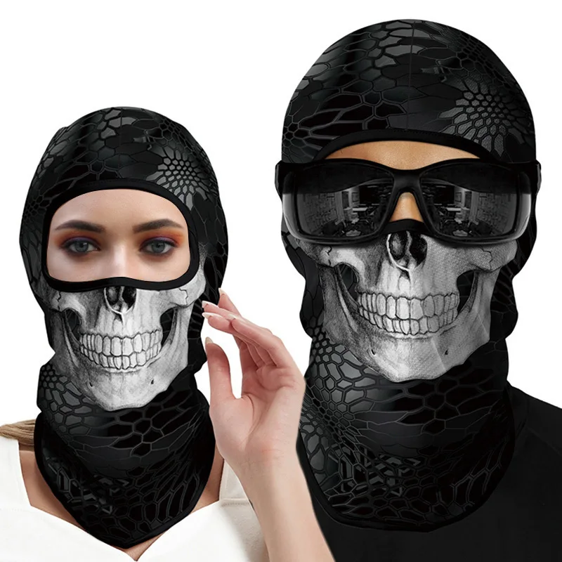 

Outdoor Sunscreen Balaclava Venom Skull Riding Scarf Novelty Full Face Mask Multifunction Bandana Ski Masks MTB Bicycle Headgear