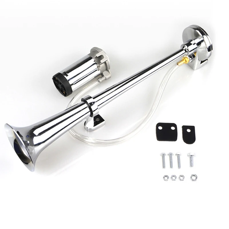 Universal 17inch 150DB Loud Car Air Horn 12V/24V 180 Hertz Single Trumpet Compressor Bocina for Trucks Cars Automobiles car siren horn car air horn air horn