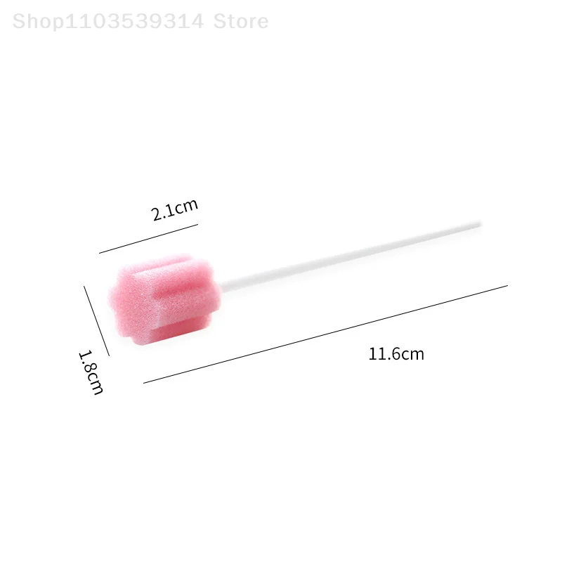 Descartável oral cuidado esponja cotonete, 100pcs