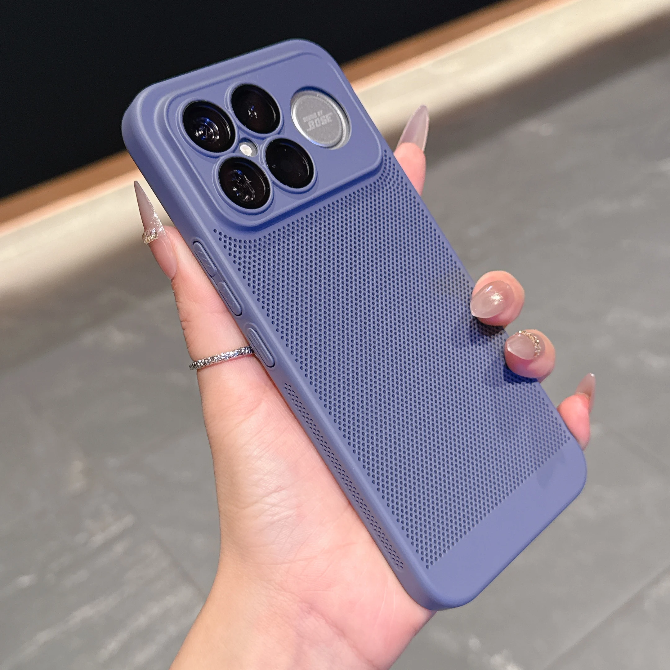 Ultra Thin Heat Dissipation Full Lens Glass Protector Phone Case - Enhanced PC Protect Cover